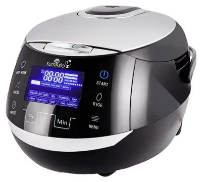 Reiskocher mit Keramiktopf, 8 Tassen, Fuzzy Logic, LED-Display