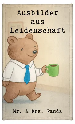 Produktbild von Mr. & Mrs. Panda Handtuch Ausbilder Leidenschaft Design - Weiß - Geschenk, Beruf, Frotteetuch, Kleines, Gästehandtuch 30x50, Tutor, Hochwertig, Frotteehandtuch, Spruch