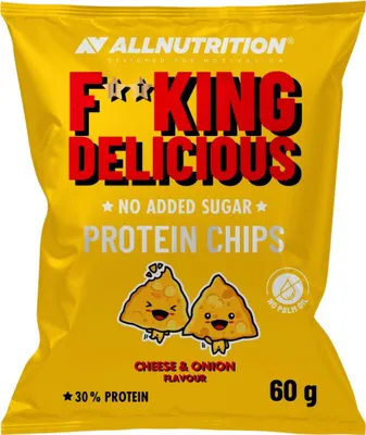 Produktbild von AllNutrition | F**King Delicious Protein Chips - 31% Protein Cheese with onion