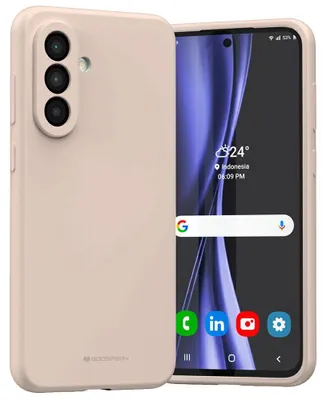 Zdjęcie produktu dla Etui Mercury Silicone do Samsung Galaxy A56 różowo-piaskowy