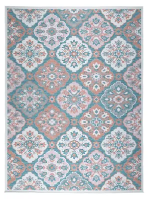 Zdjęcie produktu dla Dywan zewnętrzny boho - Vedra Tile Niebieski
