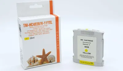 Produktbild von yellow Tinte/Tintenpatrone 4.1-C4838Y kompatibel mit HP C4838AE [ 11 ]