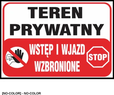 Zdjęcie produktu dla Z-TB25 - Tablice budowlane „Teren prywatny wstęp i wjazd wzbronione” - 250x350