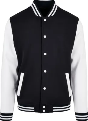 Produktbild von Build Your Brand - "Basic College" Jacke für Herren RW8000 (M) (Schwarz/Weiß)
