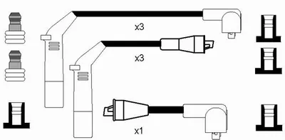 Produktbild von Ngk Zündleitungssatz  0706