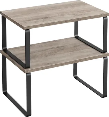 Produktbild von Küchenorganisatoren - Zusätzliche Aufbewahrungsmöglichkeiten - Set von 3 - Holz und Metall