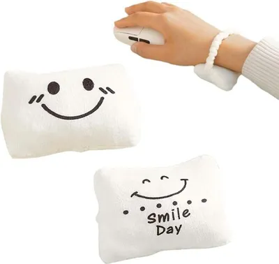 Produktbild von 2-teiliges Handgelenkauflagen-Set, Handgelenkauflage für Tastatur und Maus, weiche Baumwoll-Handgelenkauflagen für Tastatur und Maus, für Tippen und Büroarbeit