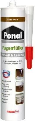 Produktbild von Ponal Fugenfüller Parkett / Laminat 280 ml Nussbaum