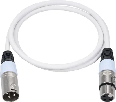 Imagen del producto de Cable DMX de 3 pines, paquete de cables macho y hembra XLR, cables de conexión, cable de señal DMX512, cable para micrófono, cable XLR