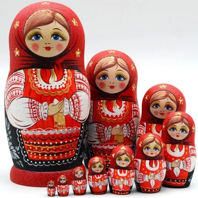 Productafbeelding van Russische nesting dolls matroesjka handgemaakte 7011