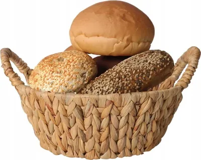 Produktbild von Brotkorb aus Weide 30x20x11cm mit Griffen, natur