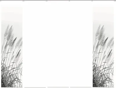 Produktbild von Schiebegardine Digitaldruck Pampas grau weiß 5er-Set 60x245 cm