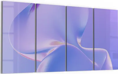 Produktbild von DEQORI Glasbild Echtglas 4x30x60 cm 'Violette Träume' Wandbilder XXL groß