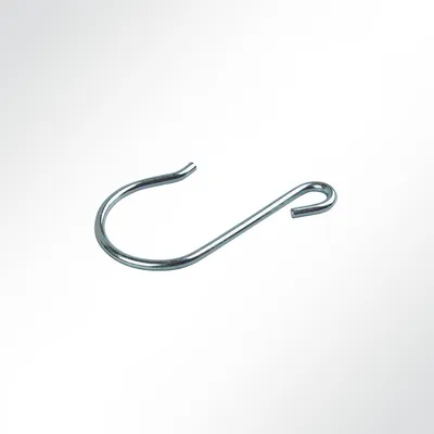Produktbild von Lysel® S-Haken mit erweiterten und verengten, (L) 93mm in grau (250 Stück)