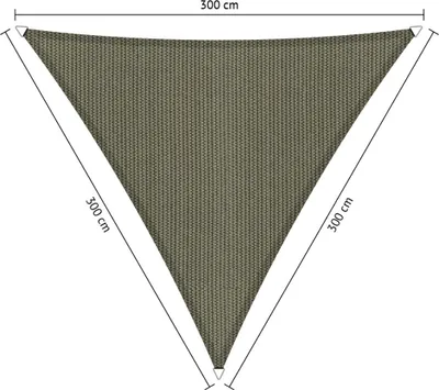 Produktbild von SHADOW COMFORT 3 x 3 x 3 m Dreieckiges Sonnensegel Desert Storm Gleichseitig