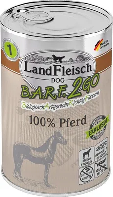 Produktbild von Landfleisch 9110996, Adult, Pferd, 400 g