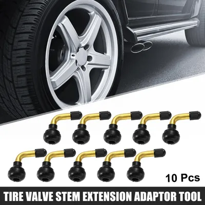 Image de 10pcs Voiture Pneu Valve Air Pneu PVR70 Valve Tige Plié 90 Degré Coudé