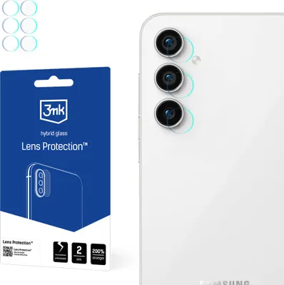 Produktbild von 3mk Hybridglas Lens Protection für Samsung Galaxy S23 FE  Kamera Objektiv Kameralinse 0,16mm 6H (4 Stück)