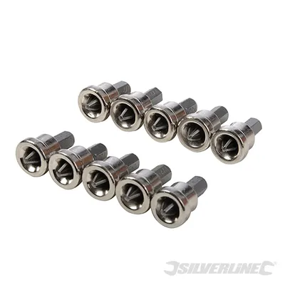 Produktbild von SILVERLINE Trockenbau-Schraubendreher-Bits PH2 10 Stück 950128