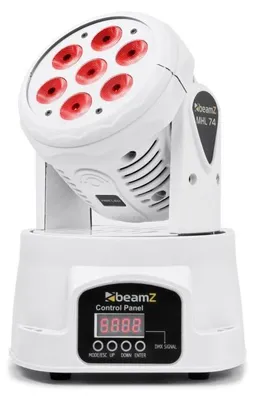 Produktbild von BeamZ MHL74, Weiß, LED, 7 Lampen, 10 W, Blau, Grün, Rot, Weiß, 12 Kanäle