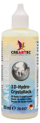 Produktbild von CREARTEC 3D-Hydro-Crystallack - 50ml - transparenter Lack mit dreidimensionalem Effekt - für Glas, Keramik und mehr
