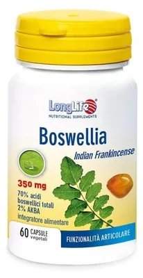 Immagine prodotto di Longlife Boswellia 60 Capsule Vegetali