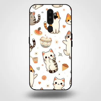 Image de Smartphonica Coque pour OPPO A5 2020 avec impression de chat - Coque arrière en TPU avec motifs de chats