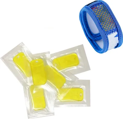 Produktbild von 10 Stück Anti-Mückenschutz, natürliche Essenzöl-Nachfüllung für Repeller-Handgelenkband, Gelb
