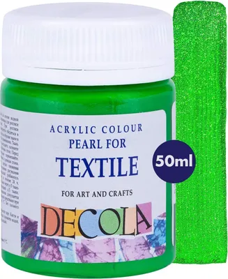 Produktbild von Decola Perlglanz Textilfarbe, 50 ml, Grün