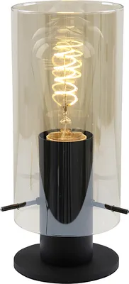 Produktbild von Olucia - DILARAM - Tischlampe - Bernstein / Schwarz