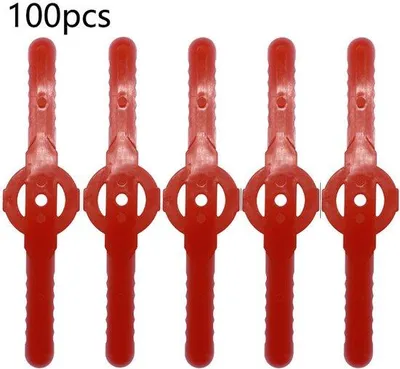 Image de 100 pièces pour tondeuse en plastique, sécateur de jardin à 1 fil, accessoires pour tondeuse en plastique