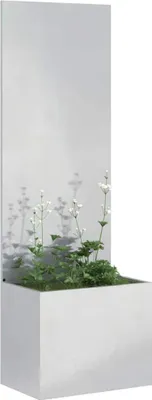 Produktbild von Garten Sichtschutz-Leinwand Silber 50 x 32 x 150 cm Edelstahl