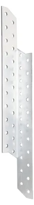 Immagine prodotto di Alberts 820718 Ancoraggio per travi e travicelli, destro, zincato Sendzimir, 32 x 32 x 290 mm, confezione da 25 pezzi