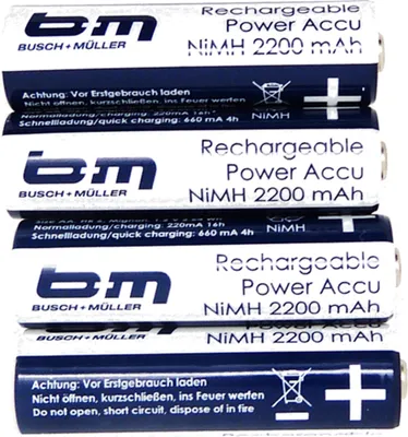 Immagine prodotto di Batteria ricaricabile Busch & Müller B&M F.Ixon set A 4 pz.