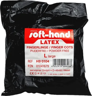 Produktbild von Latex Fingerlinge - puderfrei - GR 4 (100 Stk.)