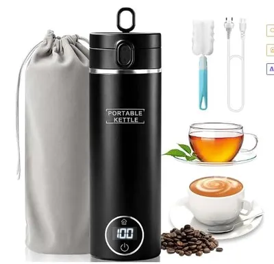 Image de Bouilloire mini portable de 500 ml, avec 6 réglages de température et arrêt automatique