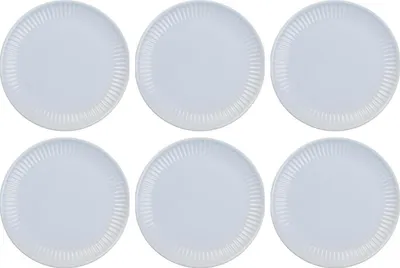 Produktbild von 6er Set Frühstücksteller Brotteller MYNTE Stillwater hellblau 19,5cm IbLaursen