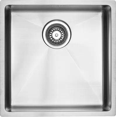 Produktbild von Lavabo KUBUS 400 soft Edelstahlspüle mit Raumsparventil / Ausschnittmaß: 420 x 420 / Spüle / Lavabo / Designspüle