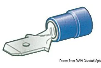 Zdjęcie produktu dla Preizolowane złącze męskie Faston 1-2,5 mm² Osculati 14.185.60