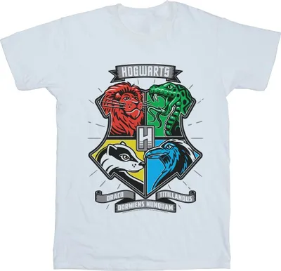 Produktbild von Harry Potter - "Hogwarts" T-Shirt für Damen BI27510 (4XL) (Weiß)