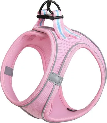 Obrázok produktu pre Malý, priedušný, reflexný hrudný postroj, ružový, L