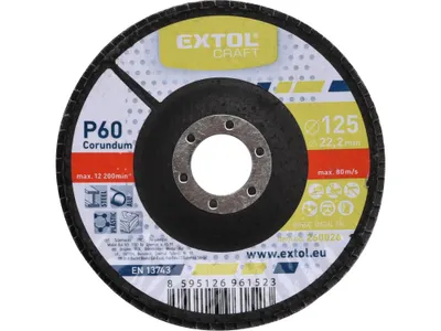 Obrázek produktu pro Kotouč lamelový šikmý korundový, P60, 125mm