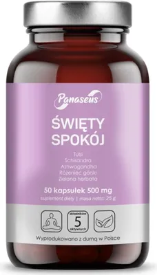 Zdjęcie produktu dla Suplementy diety Panaseus Święty Spokój (50 kaps.) 5207
