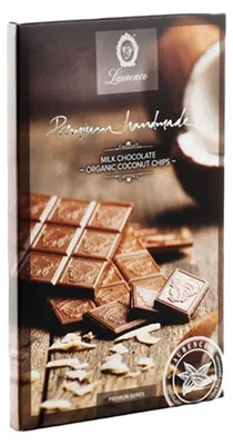Produktbild von Vollmilchschokolade mit Kokosraspeln Laurence, 80 g
