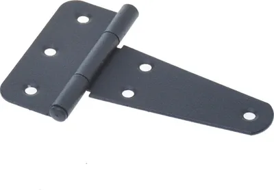 Zdjęcie produktu dla Aqbau® Zawiasy krzyżowe Zawias drzwiowy Zawias żaluzjowy Zawias T czarny fazowany 2szt (70x75mm)