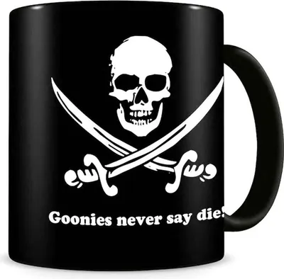 Productafbeelding van "Goonies Never Say Die" koffiemok, keramische beker van 11 oz