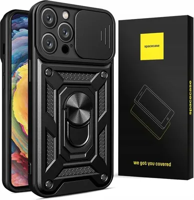 Immagine prodotto di Custodia SPACECASE Camring per iPhone 15 Pro Nero