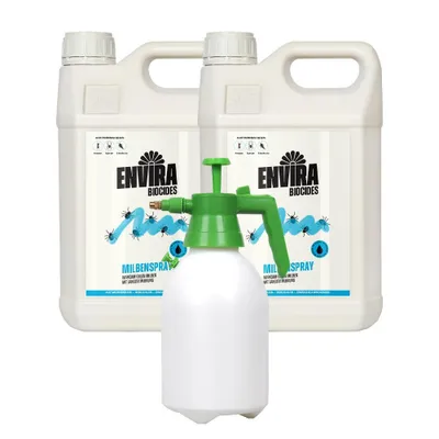 Produktbild von Envira Milben Abwehrspray 2x5L mit 2L Drucksprüher
