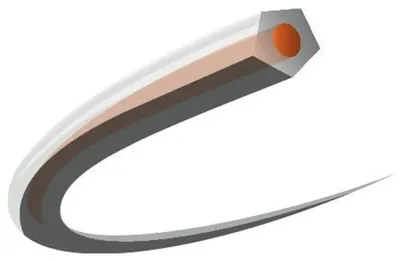 Image de Fil  de coupe HUSQVARNA 597669211 2,4 mm Orange/translucide