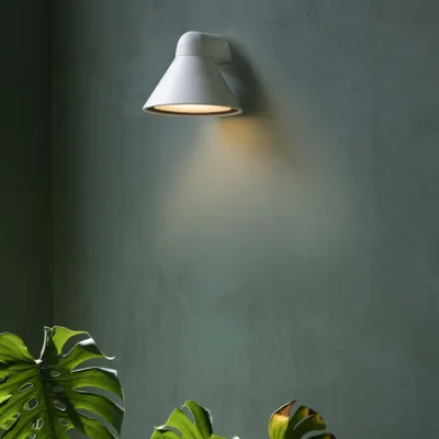 Produktbild von Faro 70290, Wandbeleuchtung für den Außenbereich, Weiß, Metall, IP65, I, E27